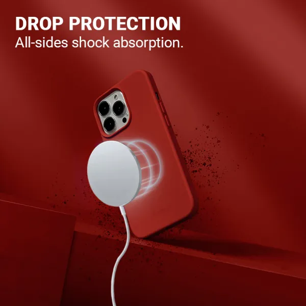 Crong Color Cover Magnetic - iPhone 13 Pro Max MagSafe Case (Red)