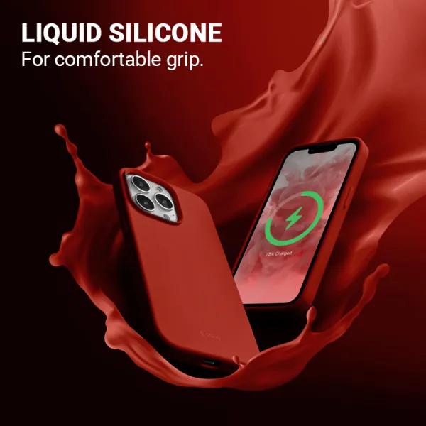 Crong Color Cover Magnetic - iPhone 13 Pro Max MagSafe Case (Red)