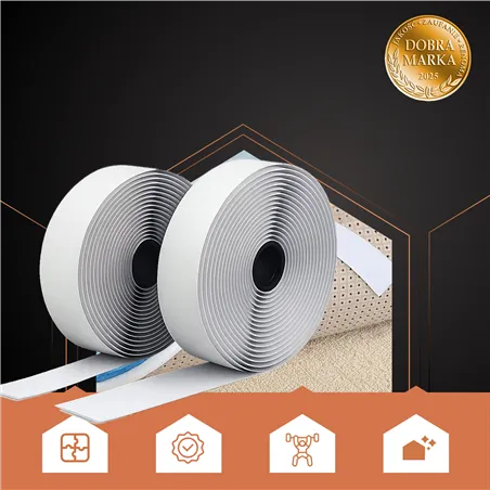 Isekleepuv takjapael valge 5m x 2,5cm Ruhhy 25999