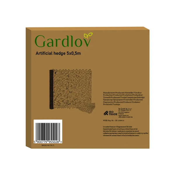 Dirbtinė balkono gyvatvorė 5x0,5m Gardlov 25342
