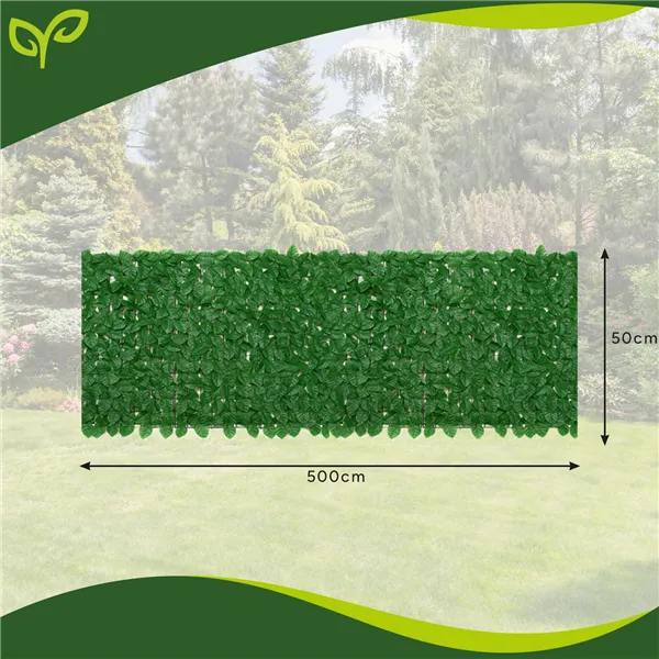 Dirbtinė balkono gyvatvorė 5x0,5m Gardlov 25342