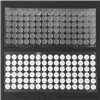 Lipnus lipdukas 18 mm, 500 vnt., baltos spalvos, Ruhhy 25884
