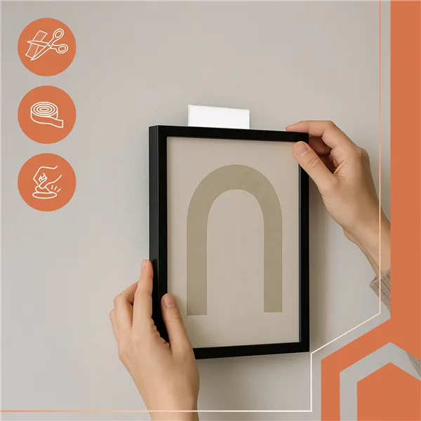 Self-adhesive Velcro tape 5mx5cm white Ruhhy 25807
