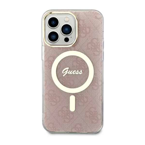 Guess 4G MagSafe - Case for iPhone 14 Pro Max (Pink)