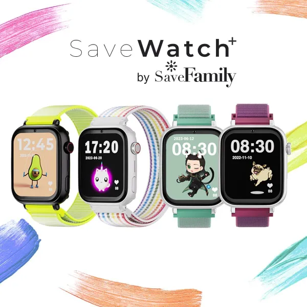 Smartwatch Save Family SW+B.CTF Violet Silver Raspberry