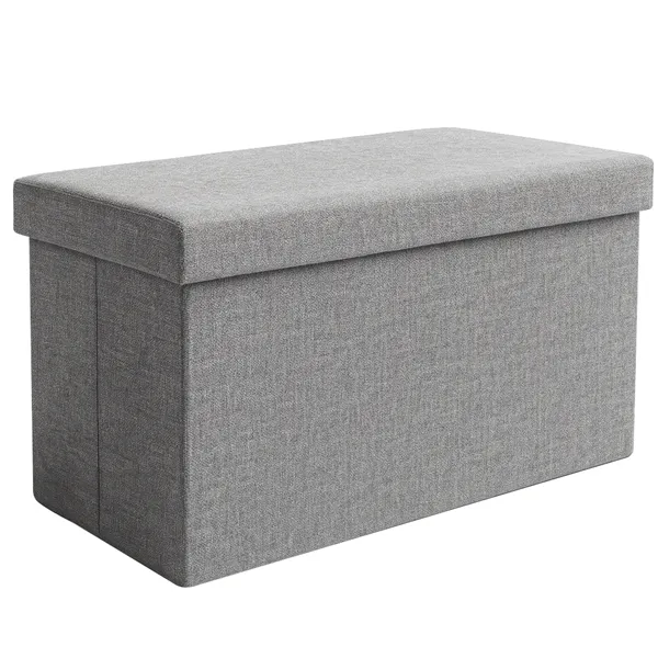 Harmaa kangasrahi 60x30x30 cm Ruhhy 25996