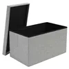 Pilkas audinio pufas 60x30x30 cm Ruhhy 25996