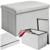 Pelēks samta pufs 60x30x30 cm Ruhhy 25994
