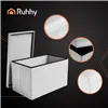 Pelēks samta pufs 60x30x30 cm Ruhhy 25994