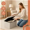 Пуф из серого бархата 60x30x30 см Ruhhy 25994