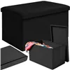Musta samettinen rahi 60x30x30 cm Ruhhy 25995
