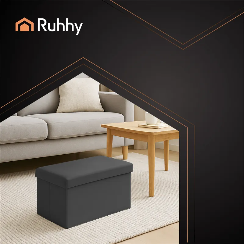Black velvet pouf 60x30x30 cm Ruhhy 25995