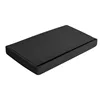Juodas aksominis pufas 60x30x30 cm Ruhhy 25995
