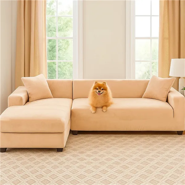 Ruhhy 26184 beige sohvanpäällinen 190-230cm