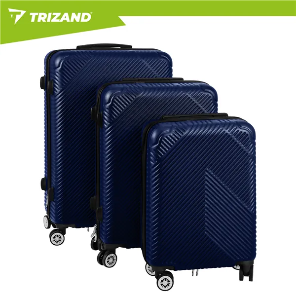 3 viename lagaminų rinkinys – tamsiai mėlynas Trizand 26664