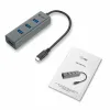 USB-keskitin i-Tec C31HUBMETAL403 USB x 4 Harmaa