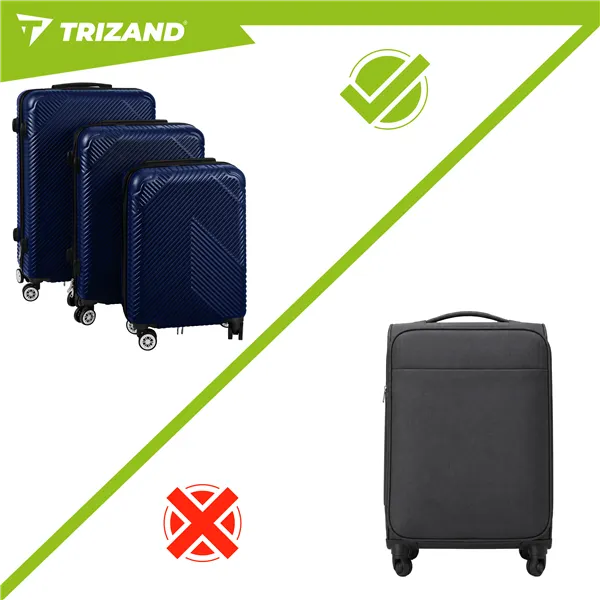 3 viename lagaminų rinkinys – tamsiai mėlynas Trizand 26664