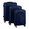 3 viename lagaminų rinkinys – tamsiai mėlynas Trizand 26664
