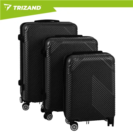 3-vienā čemodānu komplekts - melns Trizand 26661