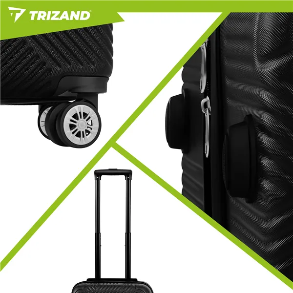 3 viename lagaminų rinkinys – juodas Trizand 26661