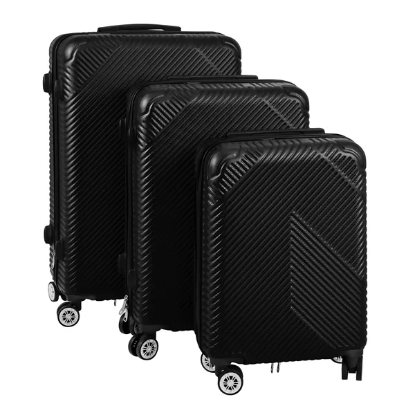 3-in-1 suitcase set - black Trizand 26661