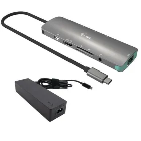 USB šakotuvas i-Tec C31NANOLANPD100 Aliuminis
