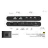 USB Hub i-Tec C31KVMHDMIDOCKPD Black 100 W