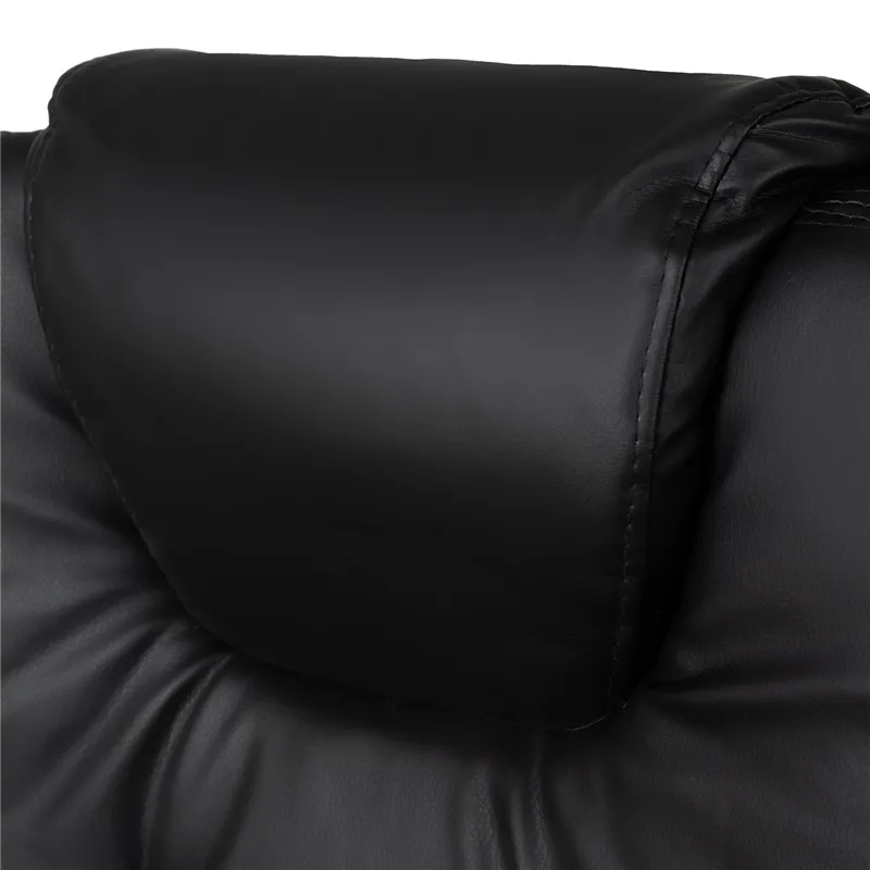 Office chair with footrest - black Malatec 26195
