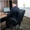 Office chair with footrest - black Malatec 26195