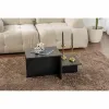 Centre Table Harmony Black 80 x 40 x 40 cm