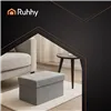 Harmaa kangasrahi 76x38x38cm Ruhhy 26131