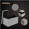 Pilkas audinio pufas 76x38x38cm Ruhhy 26131