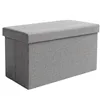 Gray fabric pouf 76x38x38cm Ruhhy 26131