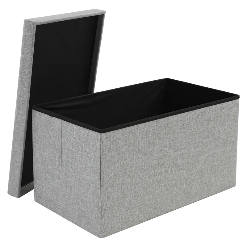 Harmaa kangasrahi 76x38x38cm Ruhhy 26131