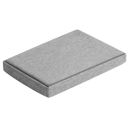 Gray fabric pouf 76x38x38cm Ruhhy 26131
