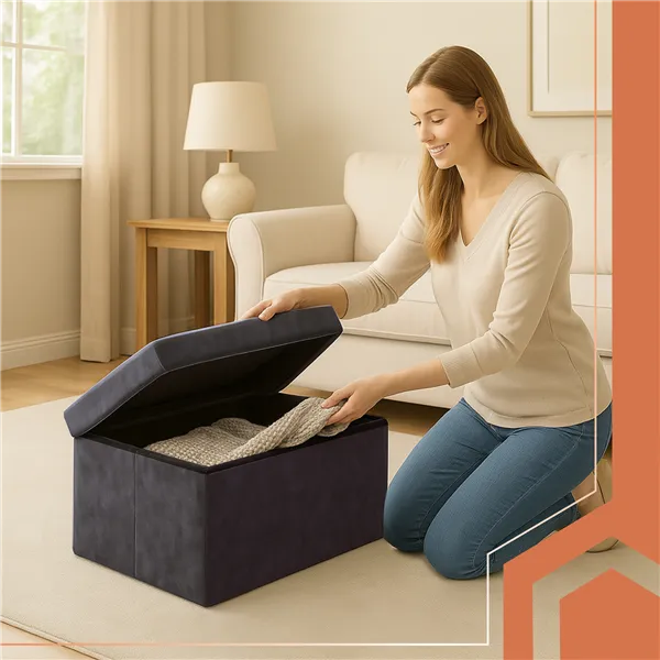 Pelēks samta pufs 76x38x38cm Ruhhy 26130