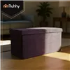 Pelēks samta pufs 76x38x38cm Ruhhy 26130