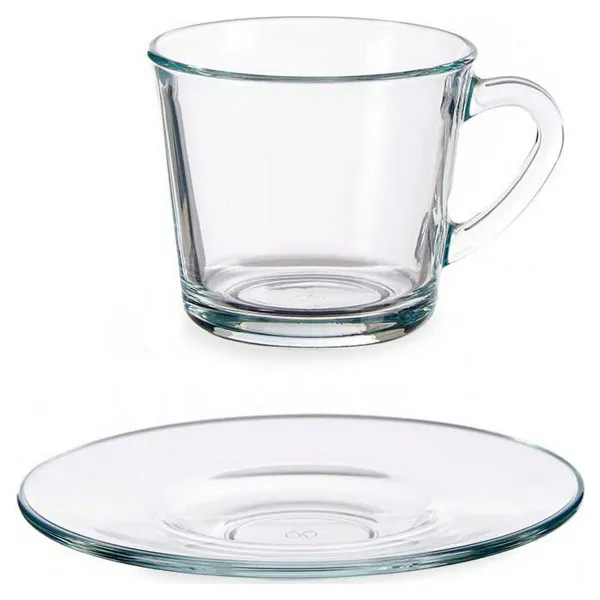 Kafijas komplekts Pasabahce Basic Caurspīdīgs Stikls 190 ml
