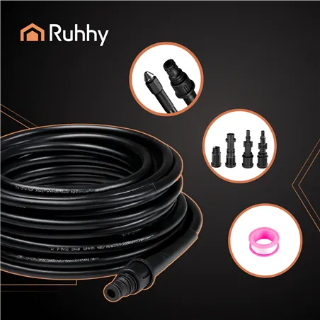 Putkenpuhdistusletku adapterilla 20m Ruhhy 26133