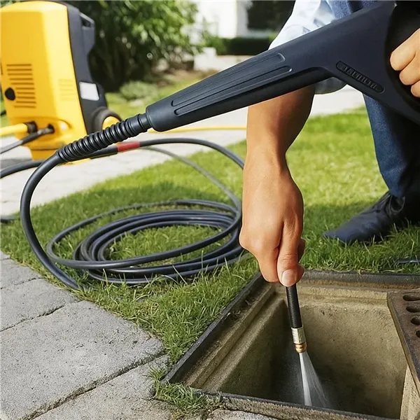 Pipe cleaning hose with adapter 20m Ruhhy 26133