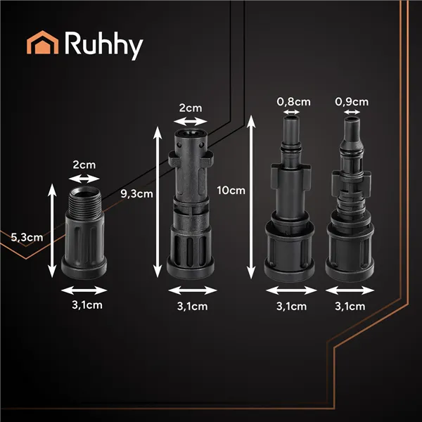 Шланг для чистки труб с адаптером 15м Ruhhy 26132