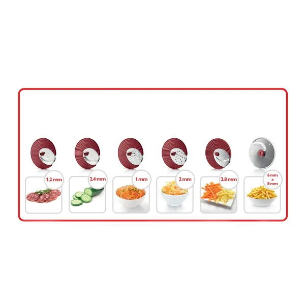 Food Processor Philips HR1388/80 White Black Red 200 W