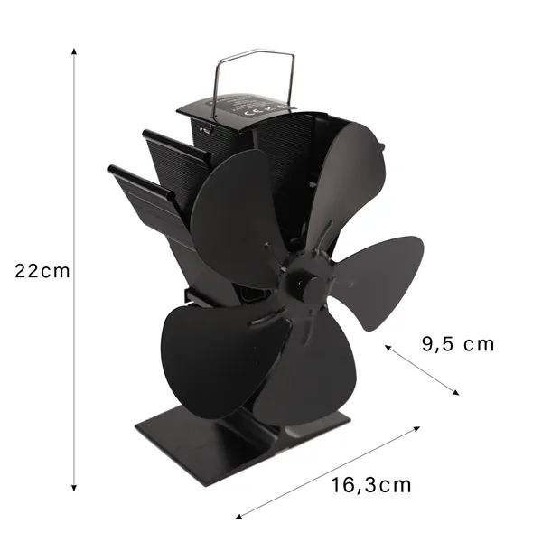 Kaminer 26206 5-blade fireplace fan