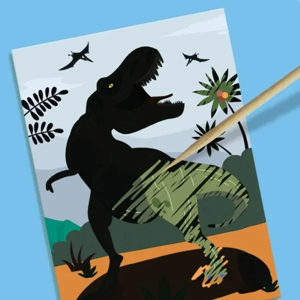 Piirustussetti SES Creative 2 in 1 Dinosaurs