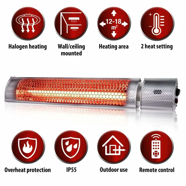 Heater Alpina Grey