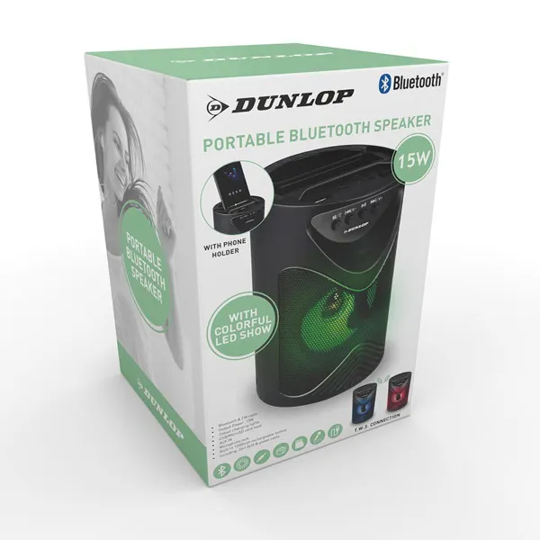 Bluetooth Kõlarid Dunlop TWS 15 W Must USB
