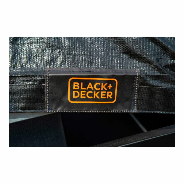 Trailer cover Black & Decker Black 3 x 4 m
