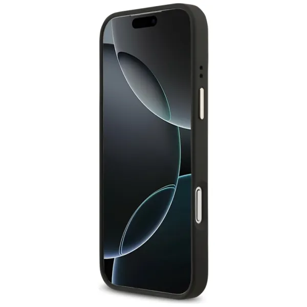 Guess Grained Strass Logo MagSafe - Case iPhone 17 Pro Max (black)