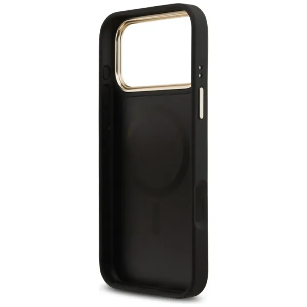Guess Grained Strass Logo MagSafe - Case iPhone 17 Pro Max (black)