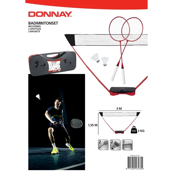 Badmintona Komplekts Donnay 5 Daudzums